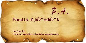 Pandia Ajándék névjegykártya